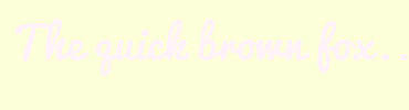 Image with Font Color FFF2FA and Background Color FDFFD9